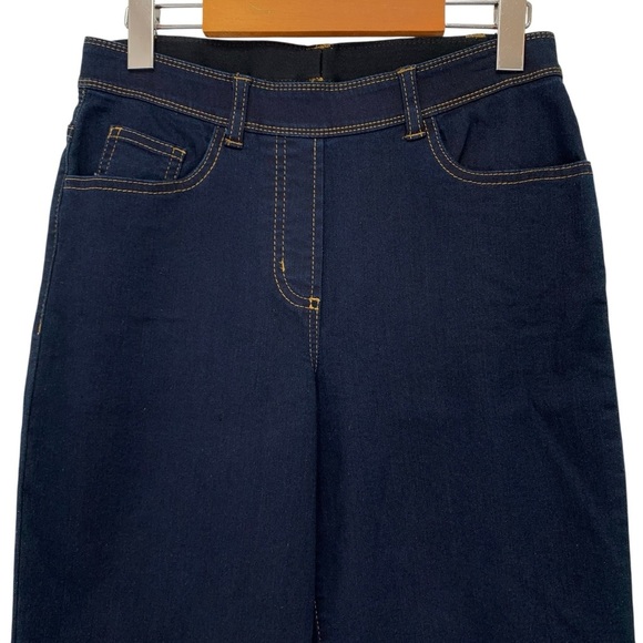 Alia Jeans Womens Size 8 Blue Straight Leg Elastic Waist Pull On Stretch New - Picture 2 of 6